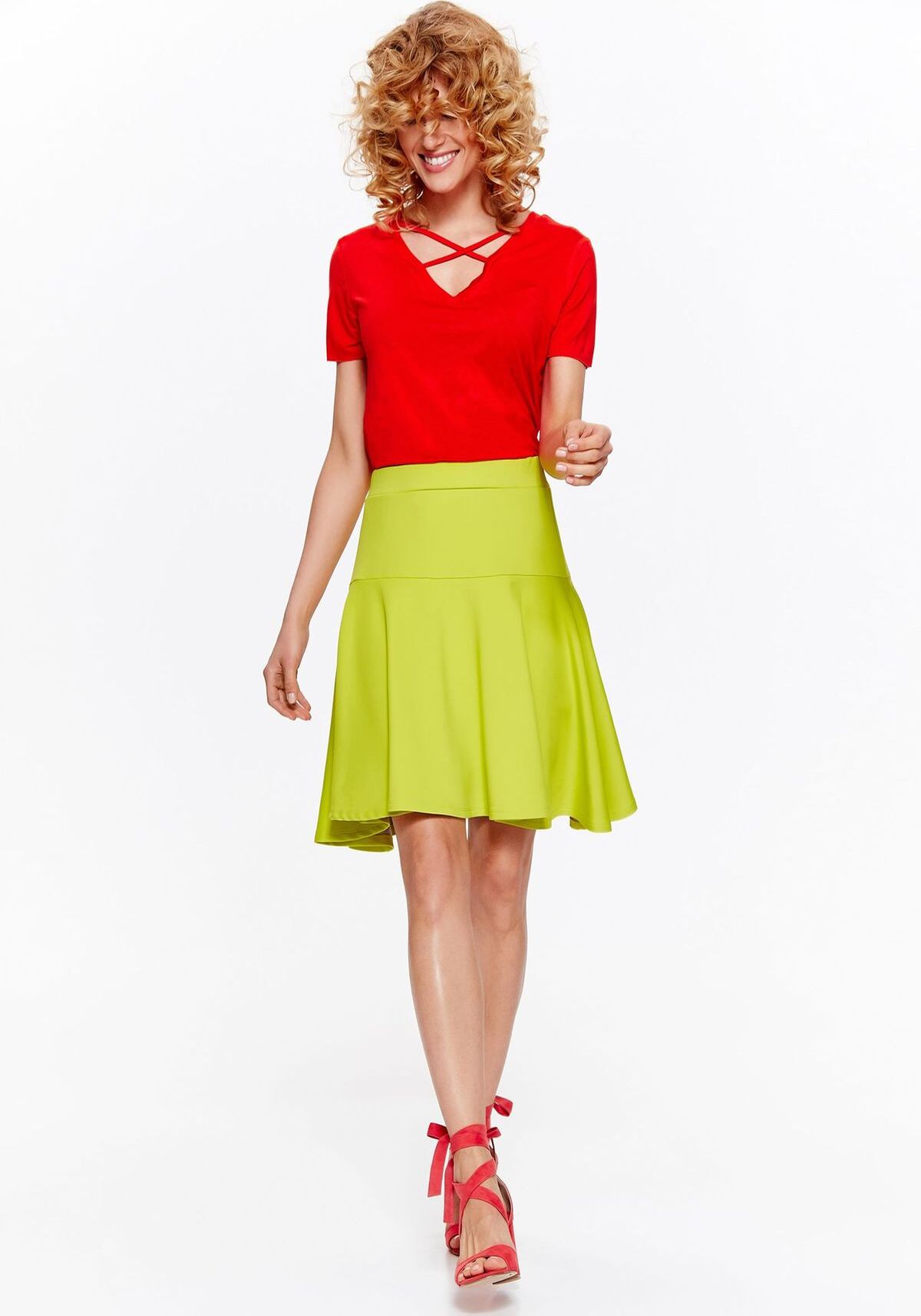 Fusta pentru femei, TOP SECRET, SSD1218, Galben