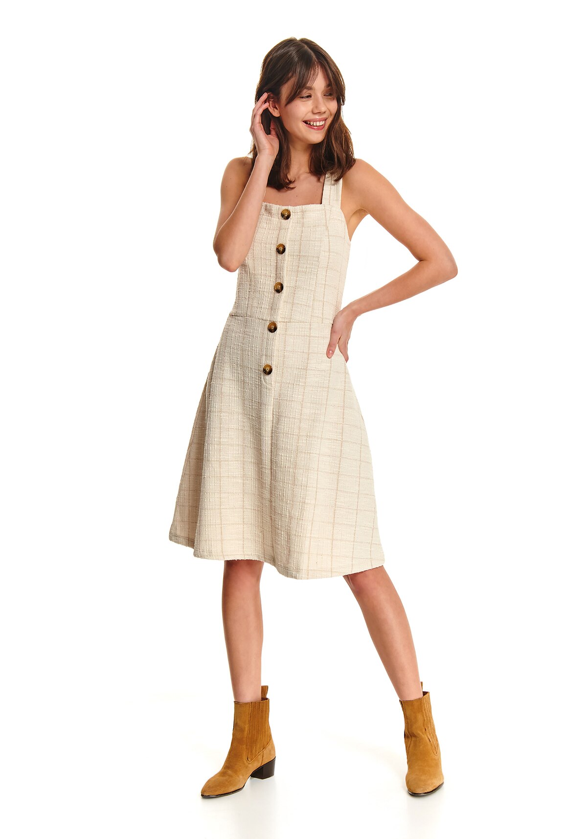 Rochie pentru femei, TOP SECRET, SSU2847, Bej, 40