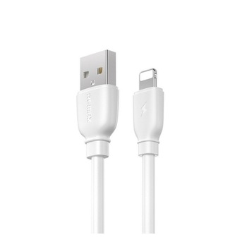 Cablu de date si incarcare rapida, Remax Rc-138 Lightning 1M, Alb Cablu de date si incarcare rapida, Remax Rc-138 Lightning 1M, Alb