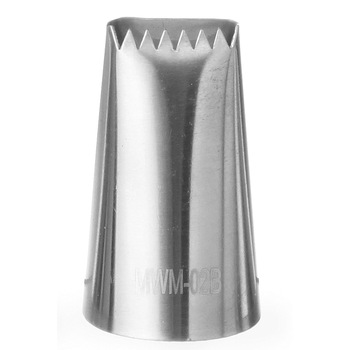 Varf decorare pentru cofetarie/patiserie, Hendi, valuri, Inox, 16x2mm Varf decorare pentru cofetarie/patiserie, Hendi, valuri, Inox, 16x2mm