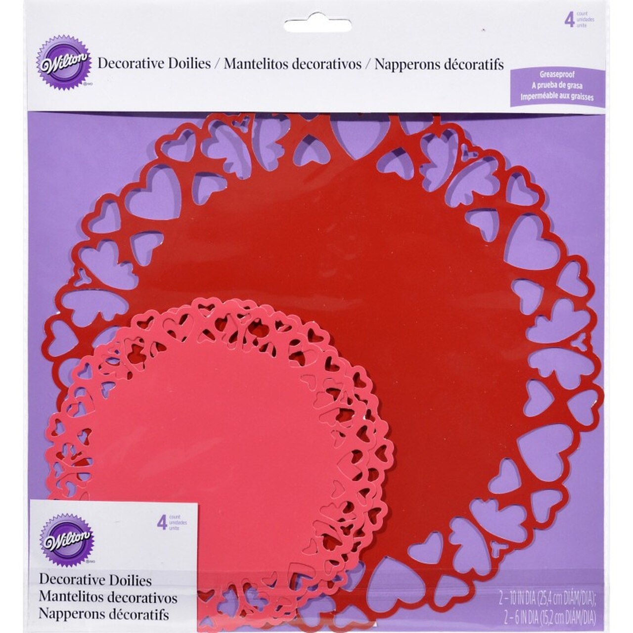 Set dantela din hartie, Wilton, 4 bucati