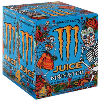 Bautura energizanta, Monster Mango Loco, Doza 4 X 0.5L Bautura energizanta, Monster Mango Loco, Doza 4 X 0.5L