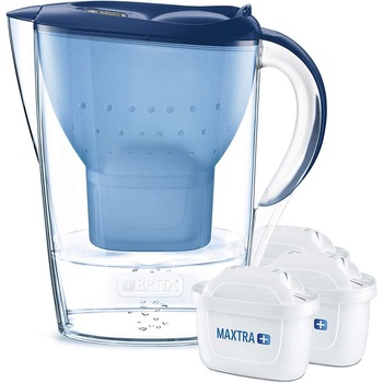 Pachet cana Brita Marella Cool Starter 2.4l, albastru, 3x rezerve incluse Pachet cana Brita Marella Cool Starter 2.4l, albastru, 3x rezerve incluse