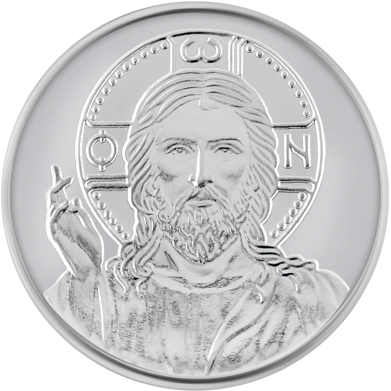 Medalie de argint Isus Hristos 15.55 g