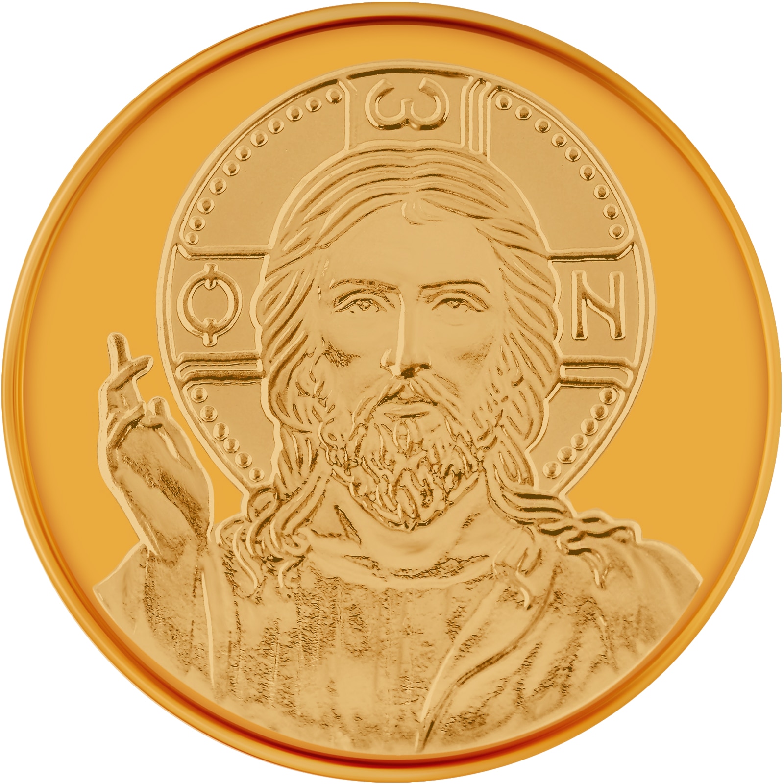 Medalie din aur Isus Hristos 8.55 g