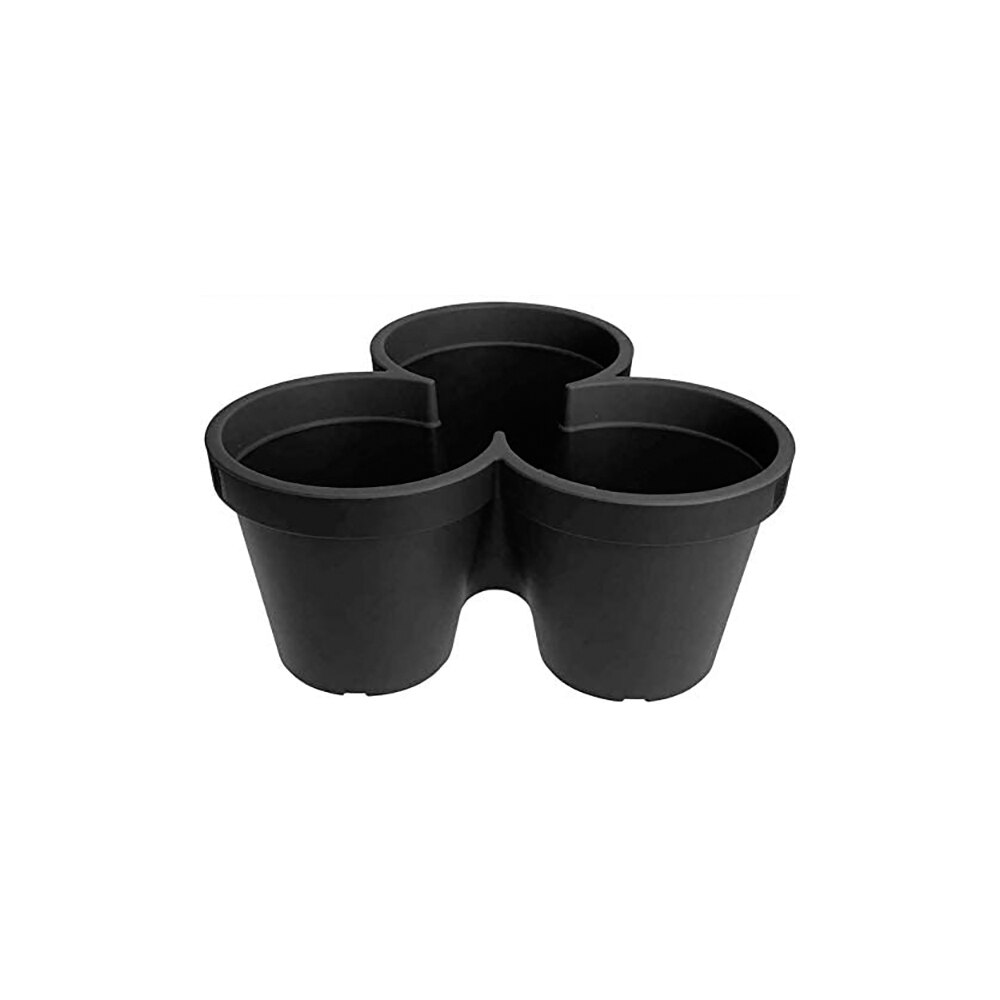 Ghiveci de flori Lava 3in1 Star – negru