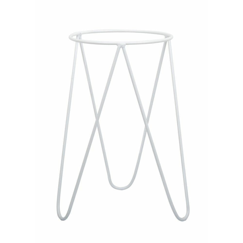 Suport pentru flori pe ghiveci Loft metalic alb 50x28 cm