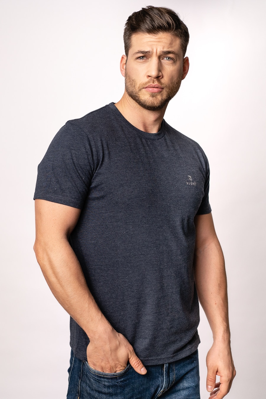 Tricou polo Budmil Albastru inchis, Negru