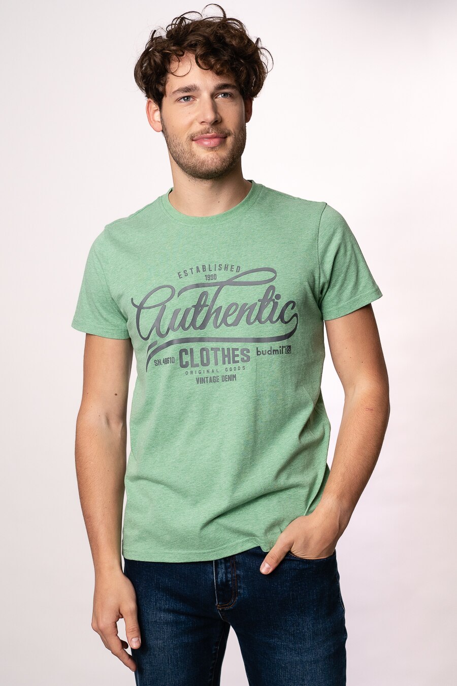 Tricou polo, Budmil, Verde, Negru