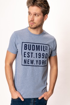 Tricou polo Budmil, est. 1990, Albastru deschis, Negru Tricou polo Budmil, est. 1990, Albastru deschis, Negru