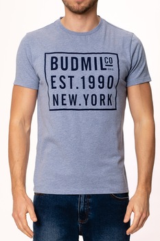 Tricou polo Budmil, est. 1990, Albastru deschis, Albastru deschis/Negru Tricou polo Budmil, est. 1990, Albastru deschis, Albastru deschis/Negru