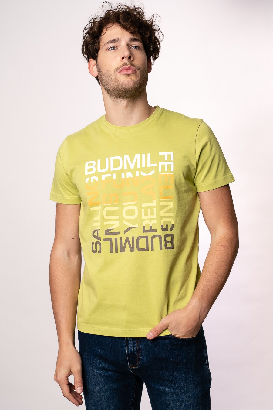 Tricou polo bumbac, Budmil, Verde, Negru