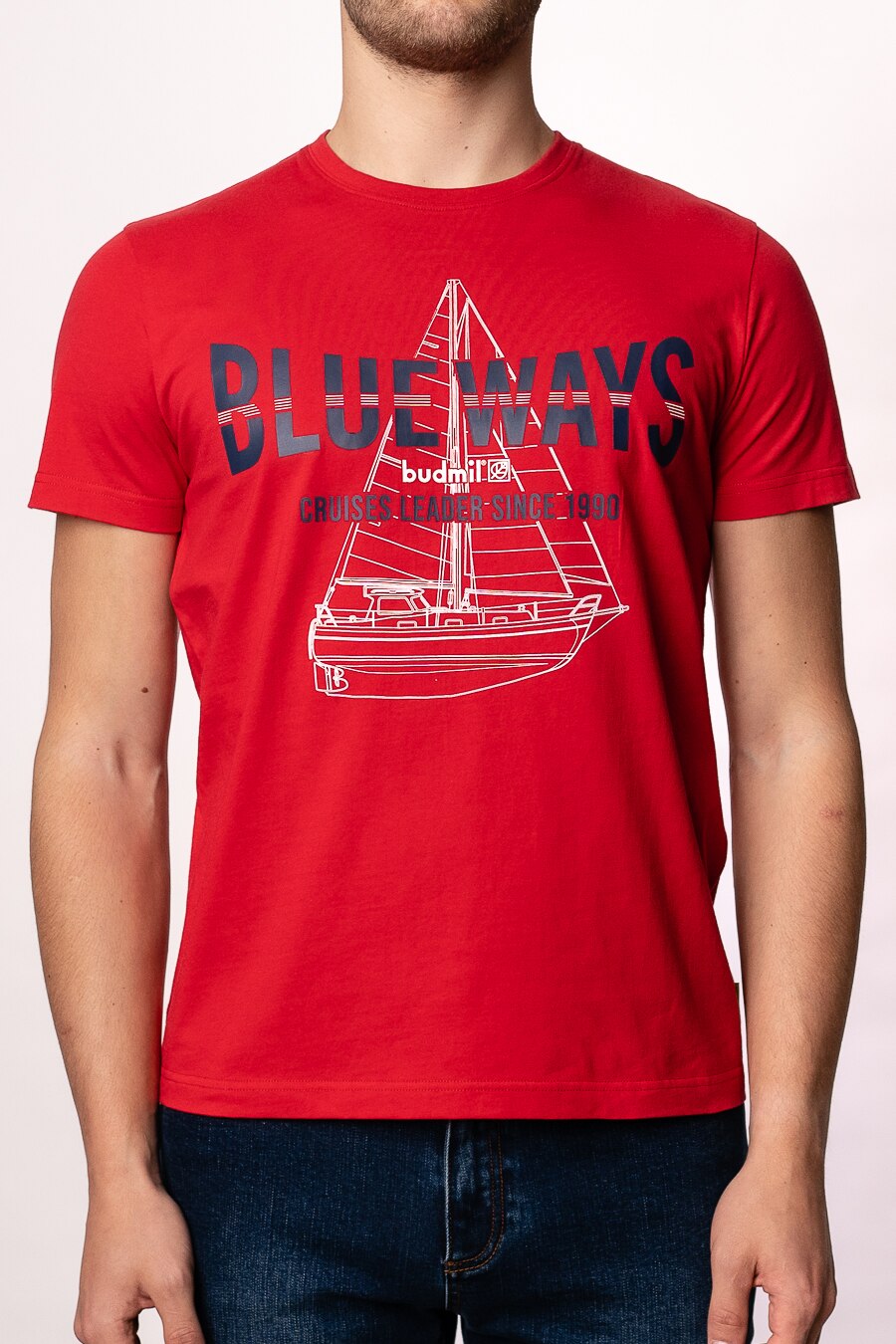 Tricou polo, Budmil, Rosu, Rosu/Negru