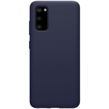 Husa Super Slim protectie spate telefon compatibila Samsung Galaxy S20 / S20 5G Nillkin Flex Pure, albastra Husa Super Slim protectie spate telefon compatibila Samsung Galaxy S20 / S20 5G Nillkin Flex Pure, albastra