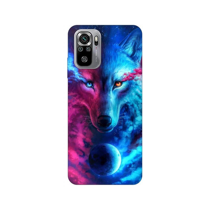 Husa Silicon Soft Upzz Print Compatibila Cu Xiaomi Redmi Note 10 / 10s Model Wolf