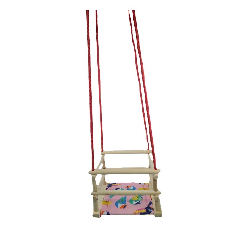 Leagan din lemn cu franghie pentru fete Mini Junior 750189, Multicolor