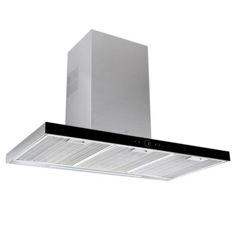 Hota decorativa TekaDLH 986, putere absorbtie 701 mc/h, 1 motor, 90 cm, Inox