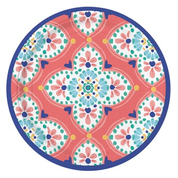 Set 8 Farfurii Boho, Multicolor 17.7 cm Set 8 Farfurii Boho, Multicolor 17.7 cm