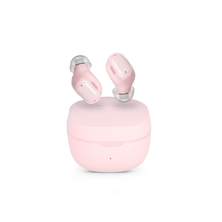 Baseus TWS Bluetooth sztereó headset v5.0 + töltőtok - Baseus WM01 True Wireless Earphones with Charging Case - pink