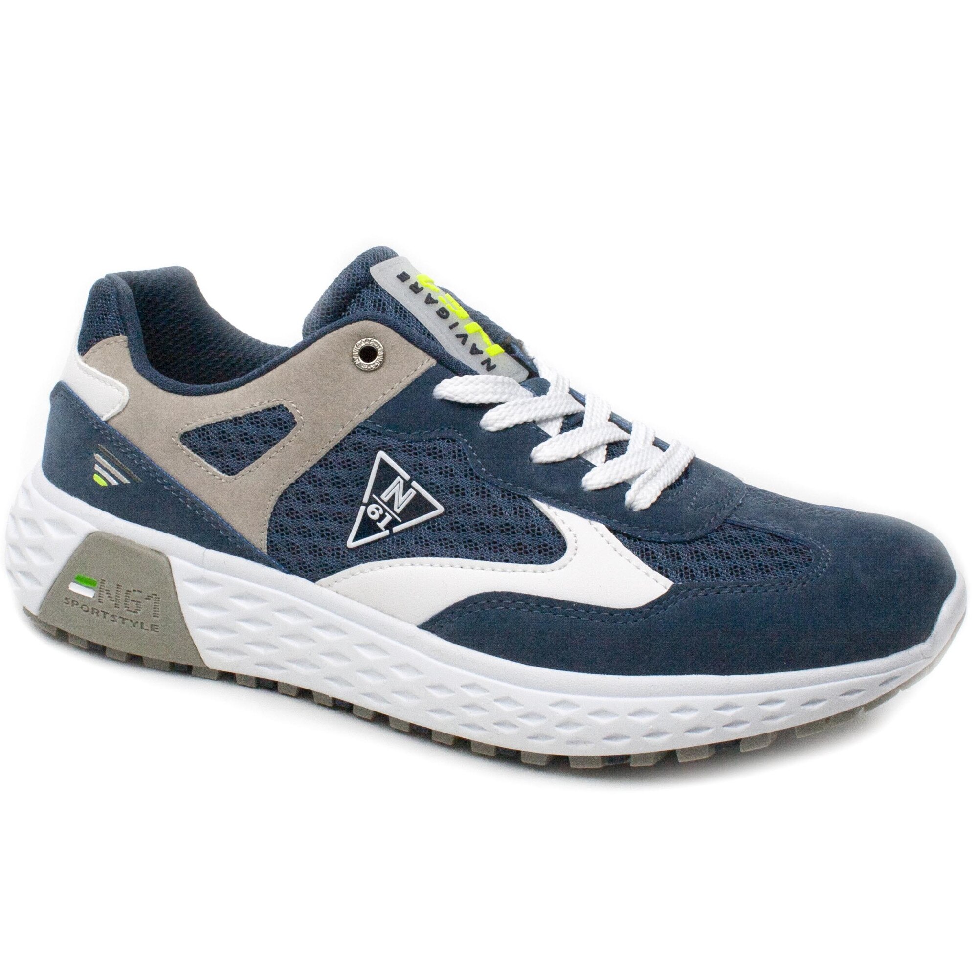 Pantofi barbati sport NAM115225/02 bleumarin, Alb/Albastru inchis