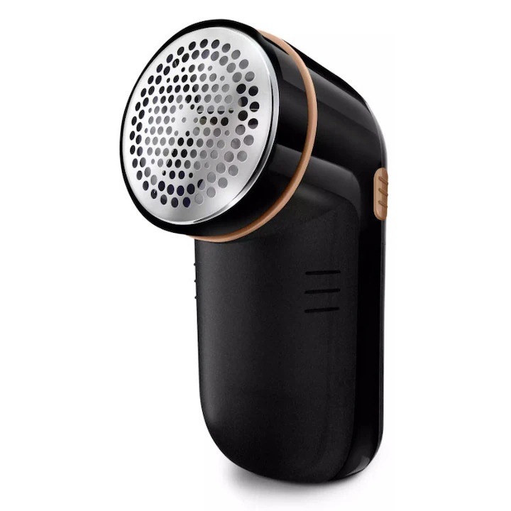 Philips Професионален почистващ препарат против пърхот, 2 x AA батерии, широко острие, регулируем по височина капак, включена четка за почистване, компактен дизайн, черен