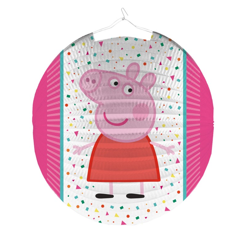 Lampion suspendat Peppa Pig , 25 cm, Multicolor