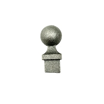 Varf din otel pentru garduri si porti din fier forjat 50 mm x 22 mm, Baza 15x15 mm Varf din otel pentru garduri si porti din fier forjat 50 mm x 22 mm, Baza 15x15 mm