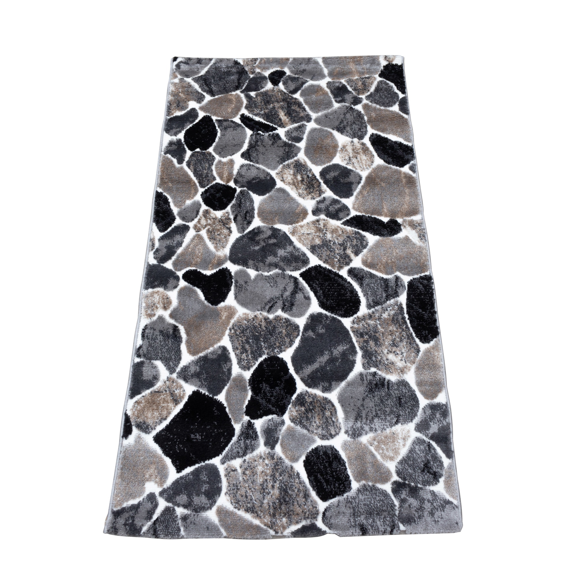 Covor Silver 603 , 80x125 cm,30% poliester 70% polipropilena heat-set , inaltime plus 9 mm, gramaj 1800g/mp, model pete gri