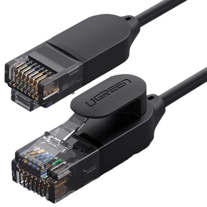 Ugreen Ethernet Internet kábel patchcord RJ45 Cat 6A UTP 1000Mbps 1 m fekete (70332)