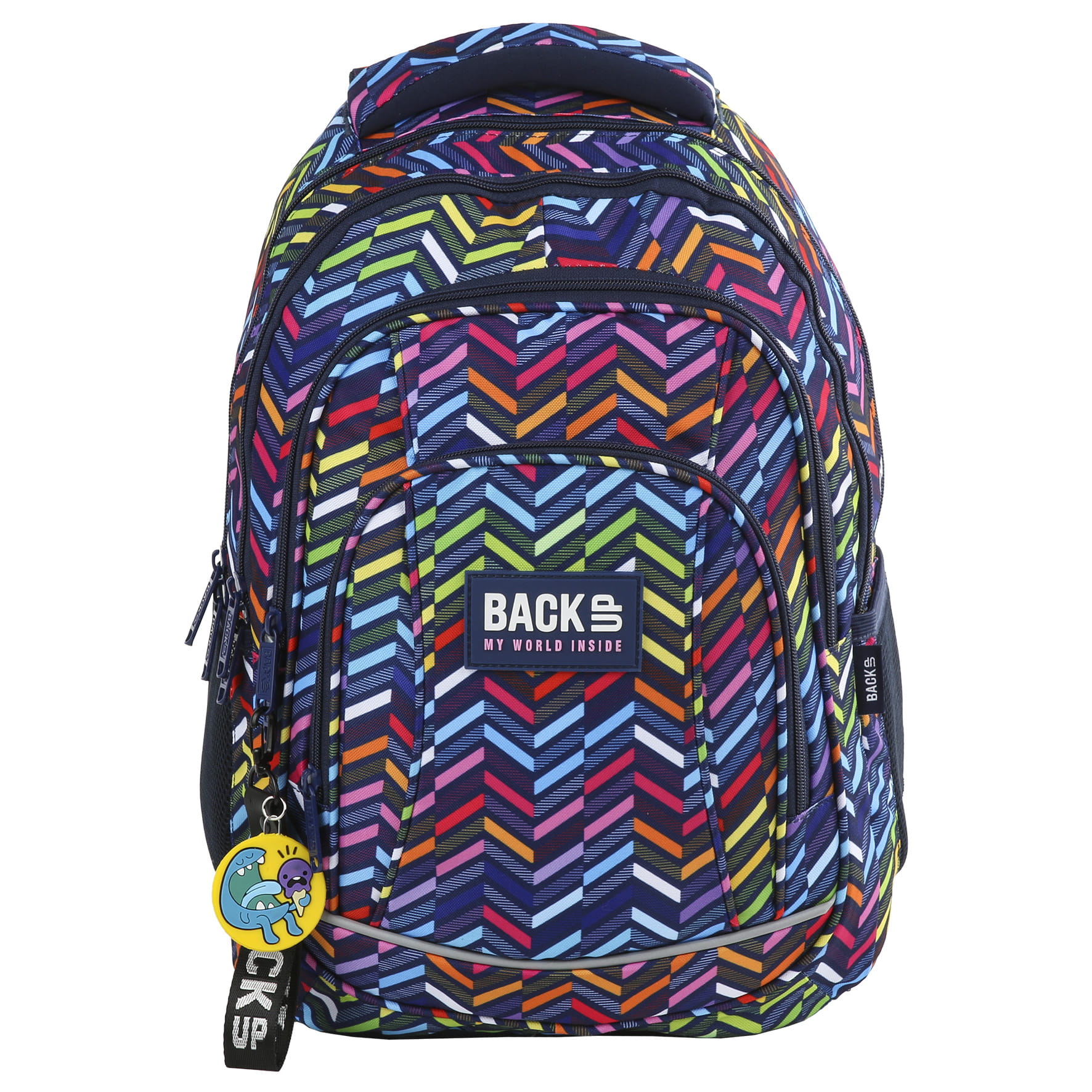 Rucsac scoala backup 2 model A 10 kolumna, multicolor