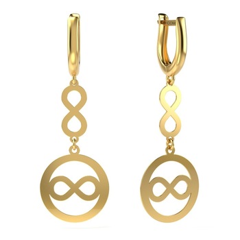 Cercei din aur galben model 23 Cercei din aur galben model 23