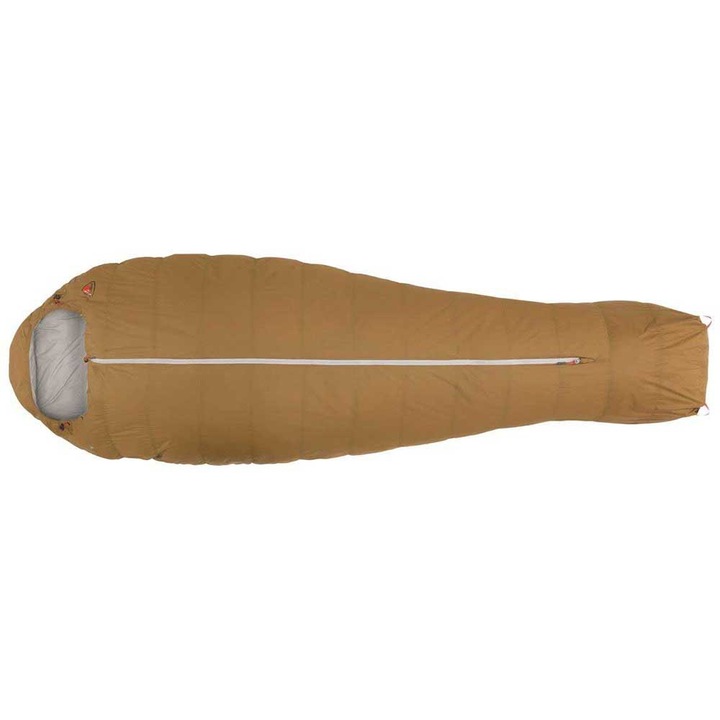 Sac de dormit Robens Icefall Pro 600, Poliester, nailon si microfibra, -1AºC, 195 cm, Galben mustar/Gri