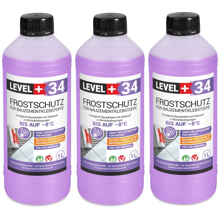 Set 3 sticle protectie LEVEL PLUS, 3 l
