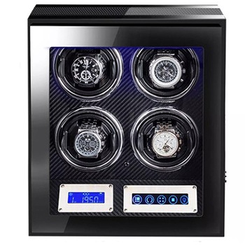 Cutie intors ceasuri automatice iUni, Luxury Watch Winder 4 Carbon Cutie intors ceasuri automatice iUni, Luxury Watch Winder 4 Carbon