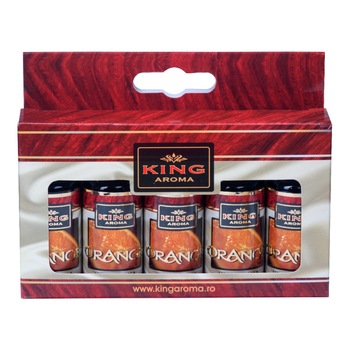 Pachet 5 uleiuri aromaterapie Orange, Kingaroma, 10 ml Pachet 5 uleiuri aromaterapie Orange, Kingaroma, 10 ml