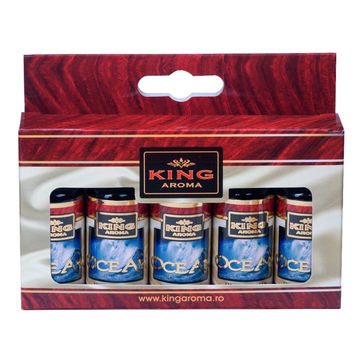 Опаковка от 5 броя аромамасла Ocean, Kingaroma, 10 мл