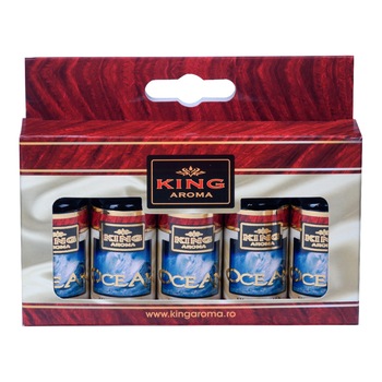 Pachet 5 uleiuri aromaterapie Ocean, Kingaroma, 10 ml Pachet 5 uleiuri aromaterapie Ocean, Kingaroma, 10 ml