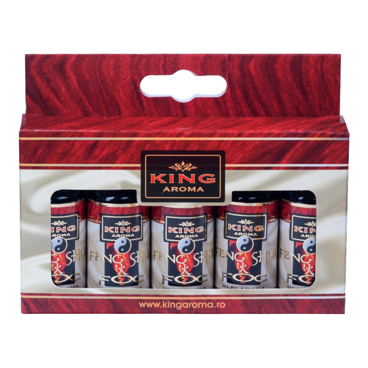 Pachet 5 uleiuri aromaterapie Feng Shui Foc, Kingaroma, 10 ml