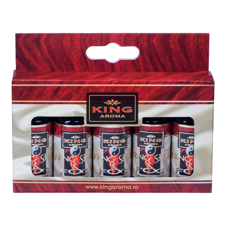 Опаковка от 5 арома масла Feng Shui Foc, Kingaroma, 10 мл