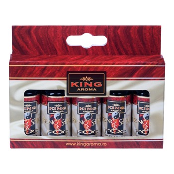 Pachet 5 uleiuri aromaterapie Feng Shui Foc, Kingaroma, 10 ml Pachet 5 uleiuri aromaterapie Feng Shui Foc, Kingaroma, 10 ml