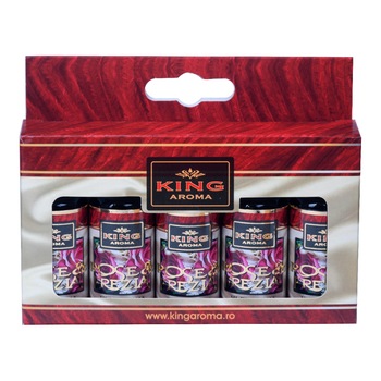 Pachet 5 uleiuri aromaterapie Rose & Frezia, Kingaroma, 10 ml Pachet 5 uleiuri aromaterapie Rose & Frezia, Kingaroma, 10 ml