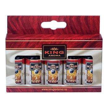 Pachet 5 uleiuri aromaterapie Feng Shui Pamant, Kingaroma, 10 ml Pachet 5 uleiuri aromaterapie Feng Shui Pamant, Kingaroma, 10 ml