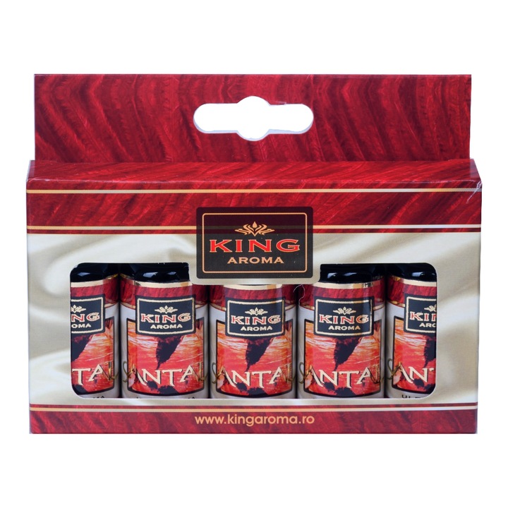Kingaroma 5 darabos aromaterápiás olaj csomag, szantál, 10 ml