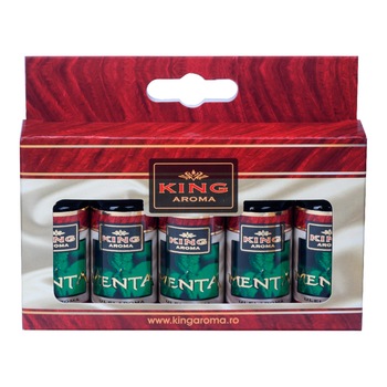 Pachet 5 uleiuri aromaterapie Menta, Kingaroma, 10 ml Pachet 5 uleiuri aromaterapie Menta, Kingaroma, 10 ml