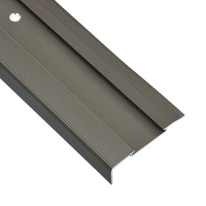 vidaXL 5 db barna L-alakú alumínium lépcsőélvédő 90 x 3 x 2 cm
