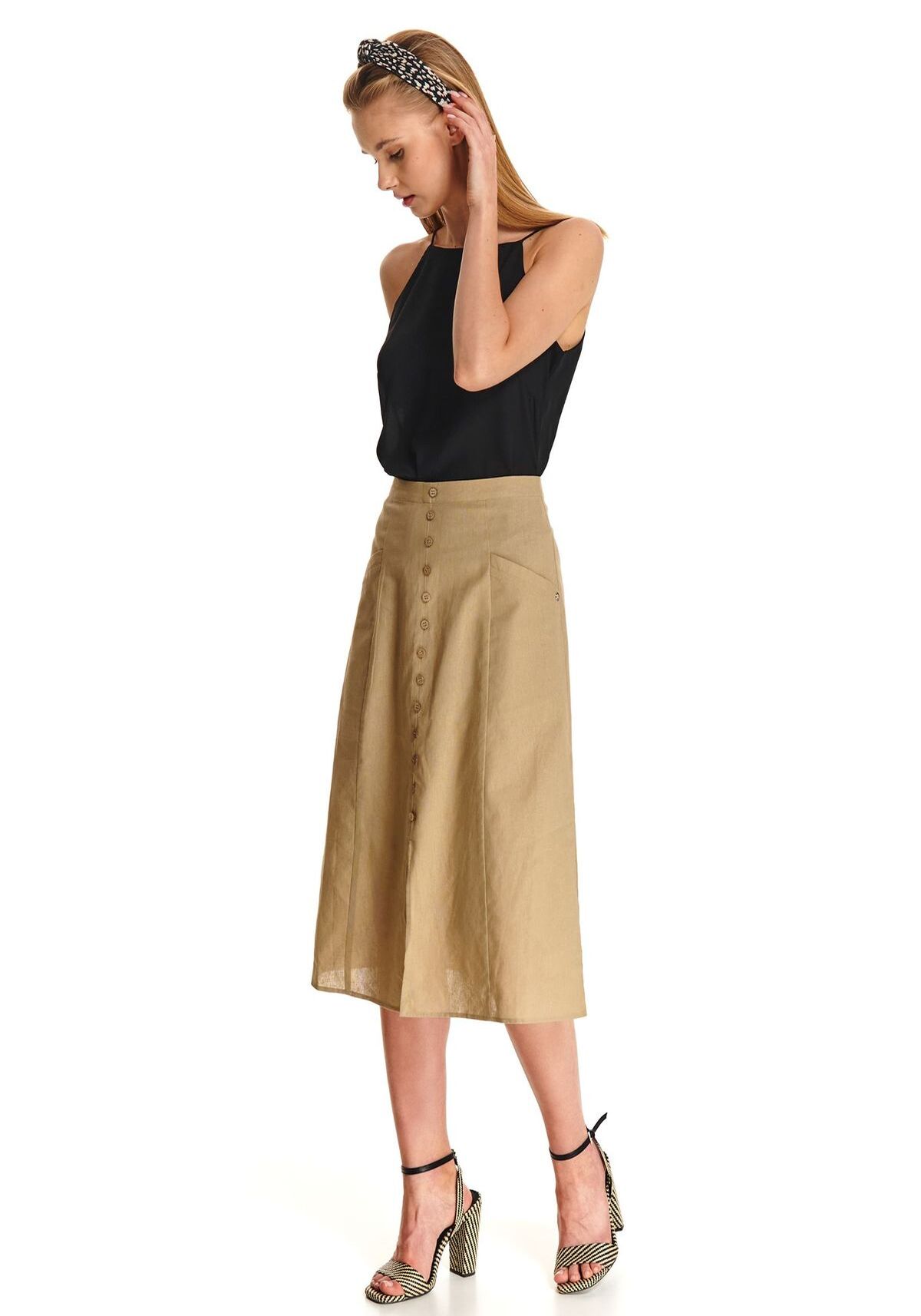 Fusta pentru femei, TOP SECRET, SSD1474, Bej