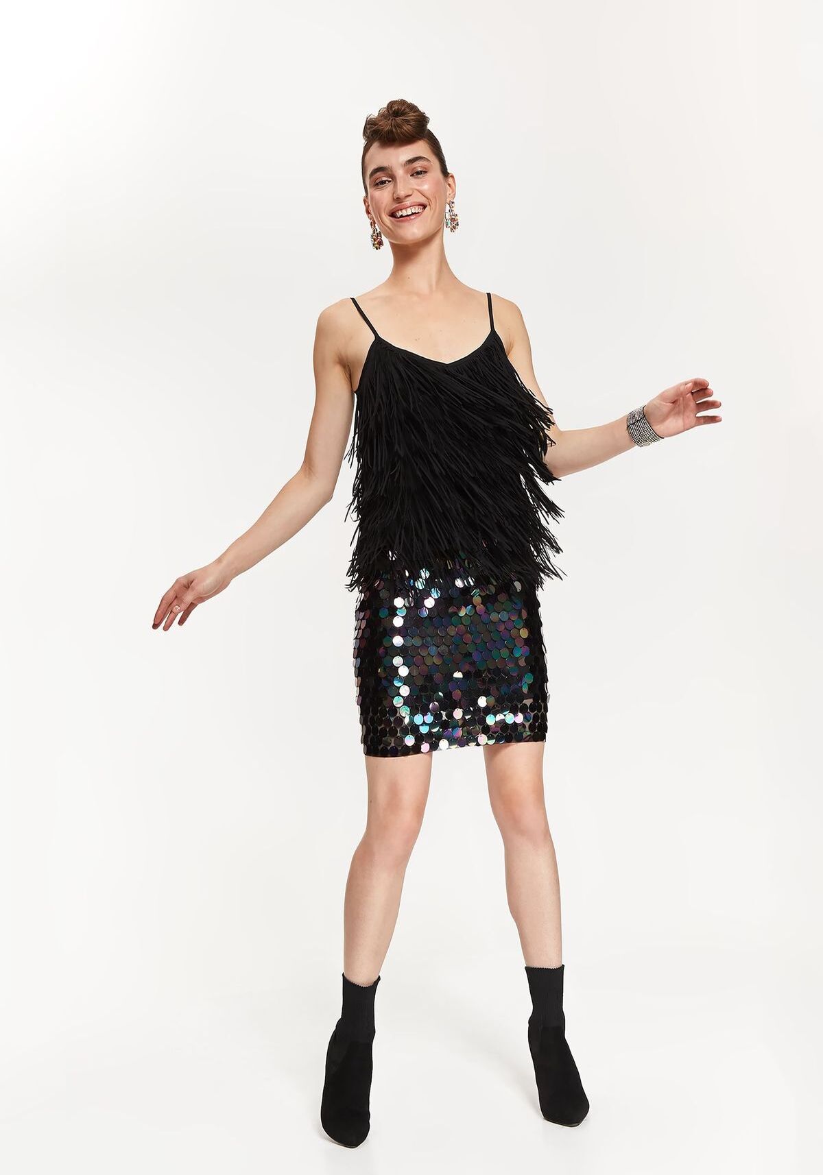 Fusta pentru femei, TOP SECRET, SSD1301, Turcoaz