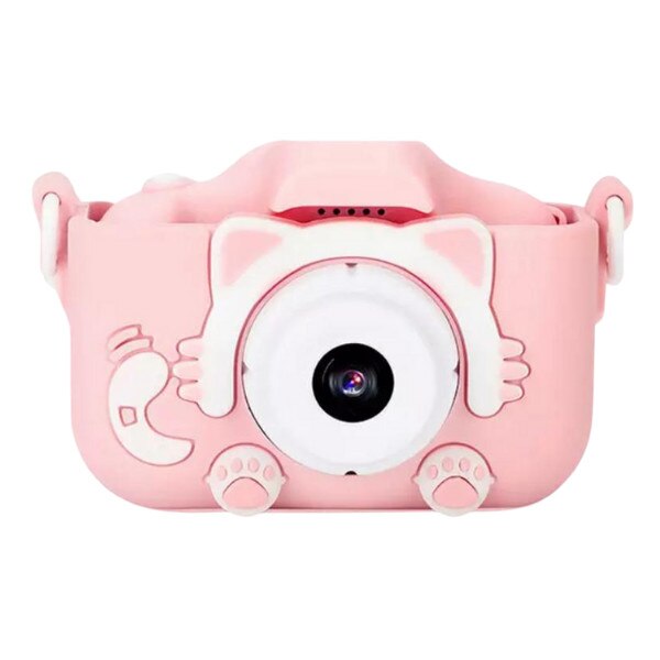 Camera foto copii, + SD card 1080P HD, 2.0 inch, 12MP, 1920 x 1080, 600 mAh, pisica, roz