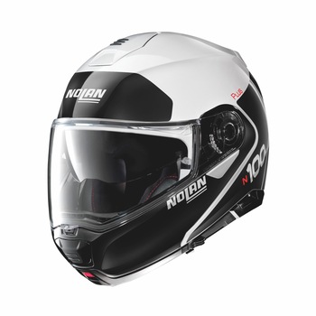 Casca moto NOLAN Flip-up N100-5 PLUS DISTINCTIVE 022, Negru/Alb, S Casca moto NOLAN Flip-up N100-5 PLUS DISTINCTIVE 022, Negru/Alb, S