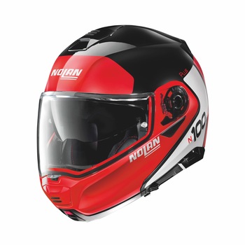Casca moto NOLAN Flip-up N100-5 PLUS DISTINCTIVE 027, Negru/Rosu, XL Casca moto NOLAN Flip-up N100-5 PLUS DISTINCTIVE 027, Negru/Rosu, XL